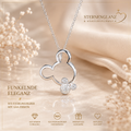 925 Sterling Silber Halskette mit AAA Zirkonia – Elegante Damen Kette als Geschenk