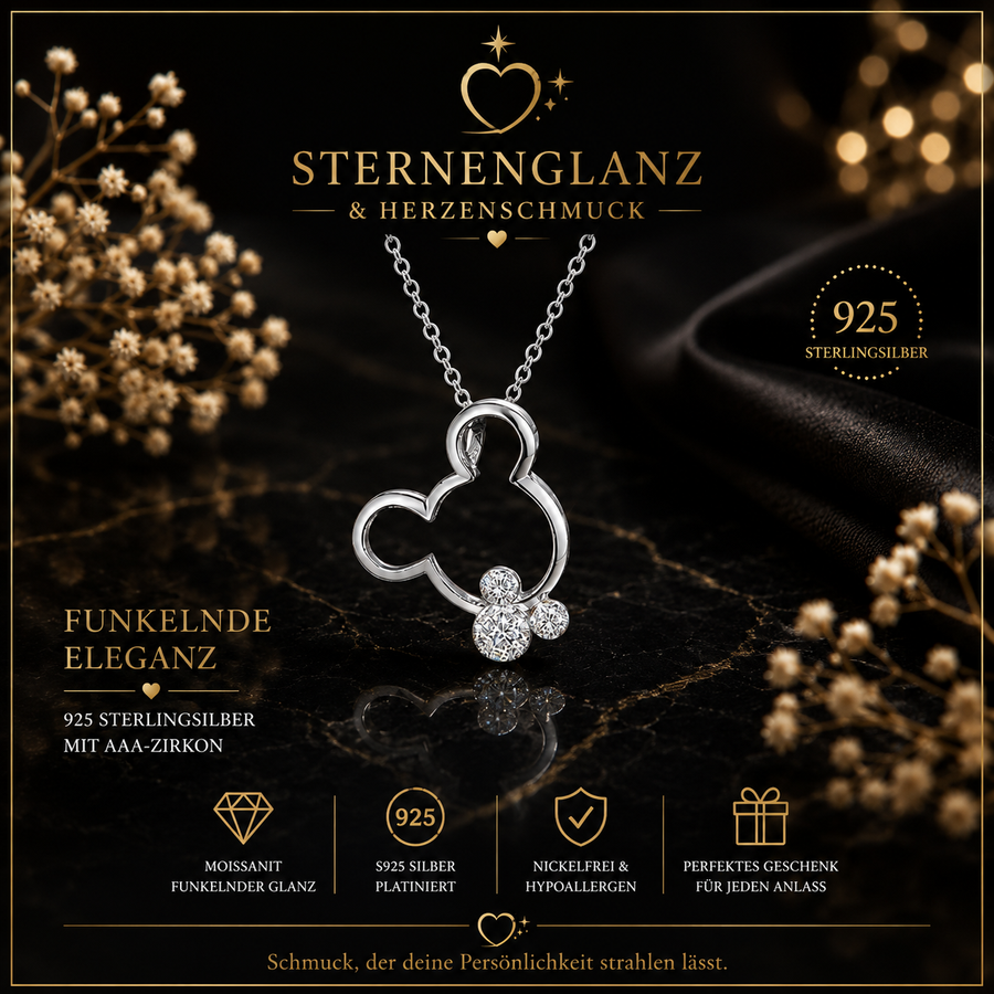 925 Sterling Silber Halskette mit AAA Zirkonia – Elegante Damen Kette als Geschenk