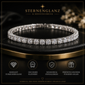 Hochwertiges S925 Silber platiniertes Moissanit-Armband, funkelnde Persönlichkeit, Hochzeit, Schmuck, Geschenk