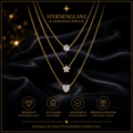Zirkon Anhänger Halskette Damen – Multilayer Kette mit Glanz